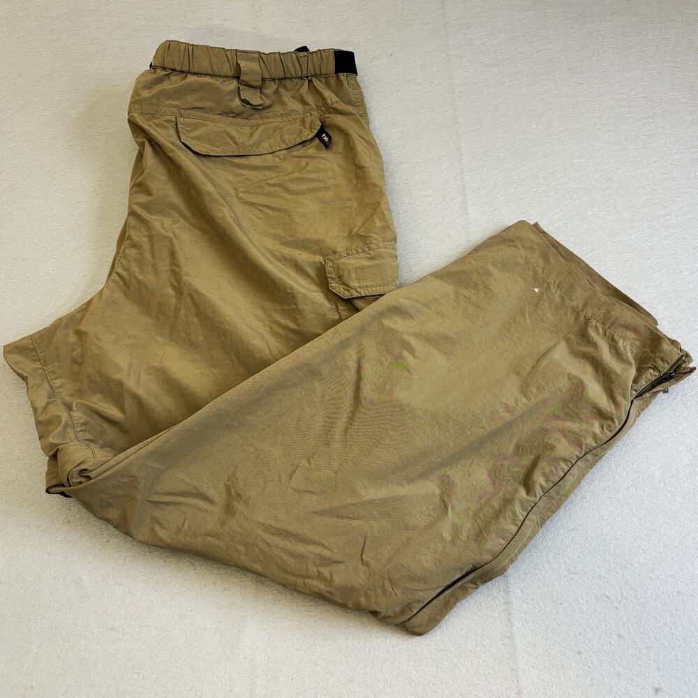 Gander Mountain Guide Series Fishing Pants Mens 40x30 Tan Cargo Convertible Belt